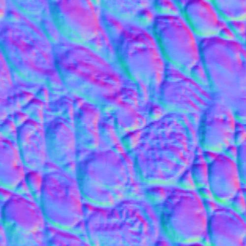Normal Map for Croc Yellow Large