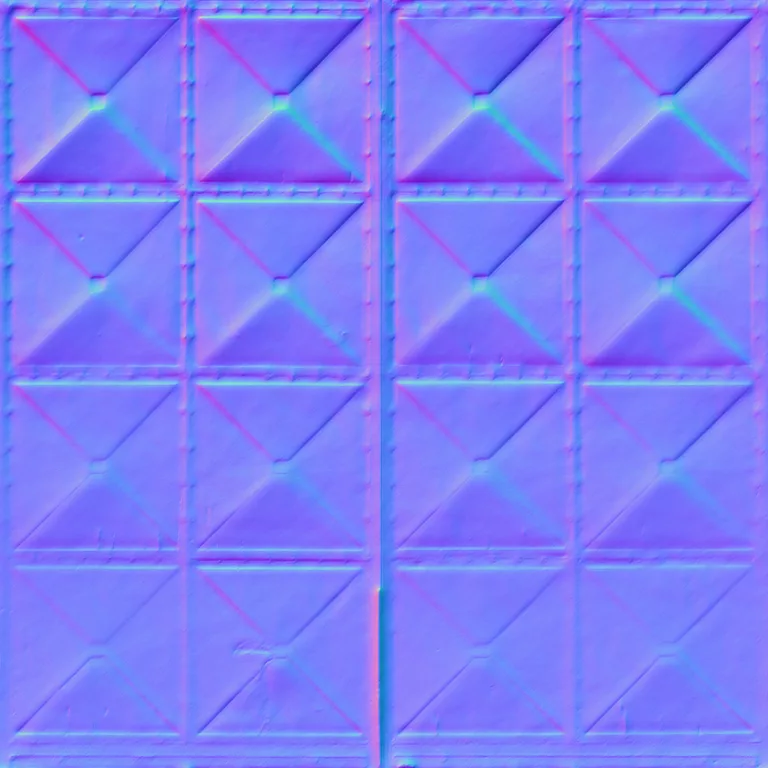 Normal Map for Doors Metal Sliding