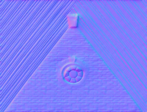 Normal Map for Brick House Gable