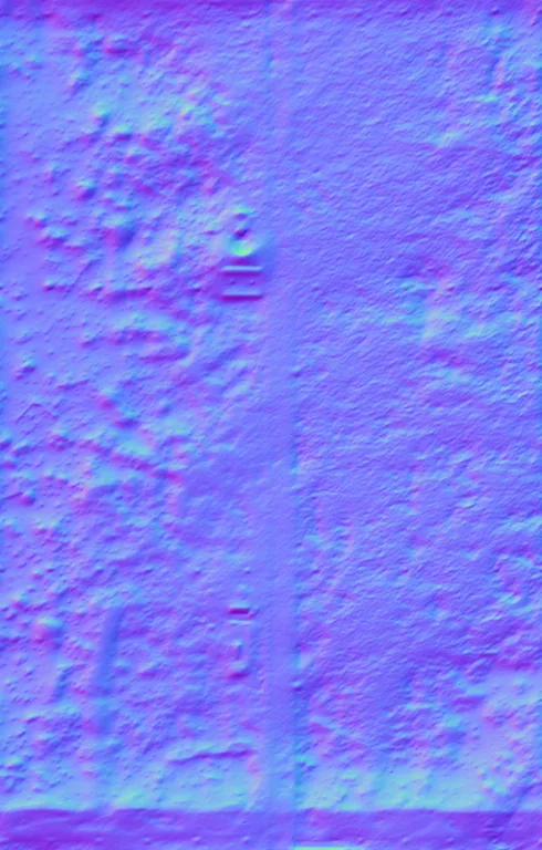 Normal Map for Doors Steel Heavyduty Rusted3