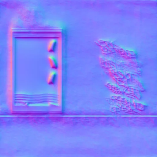 Normal Map for Dirty Wall9 With Window Single
