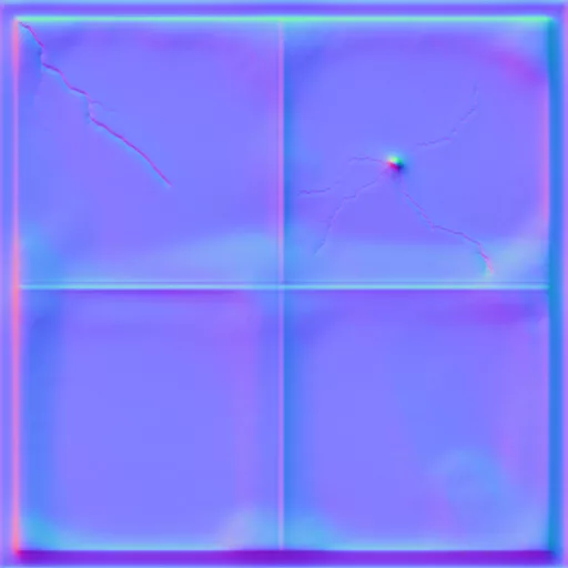 Normal Map for Bt Glass Window Dirty Frame2 By Linda Kellie