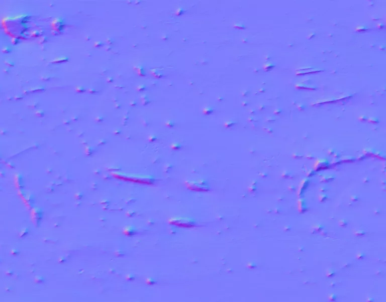 Normal Map for Metal Sheet Orange Rusted