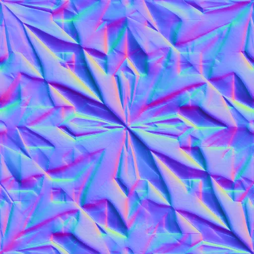 Normal Map for Mandarin Orange Garnet