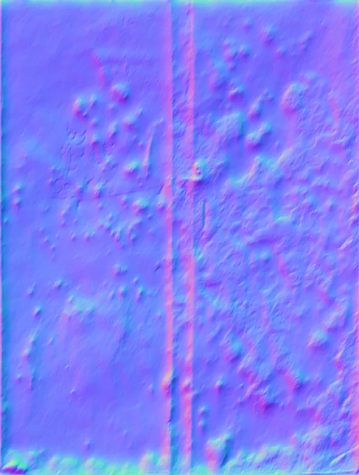 Normal Map for Doors Metal Flaky Paint