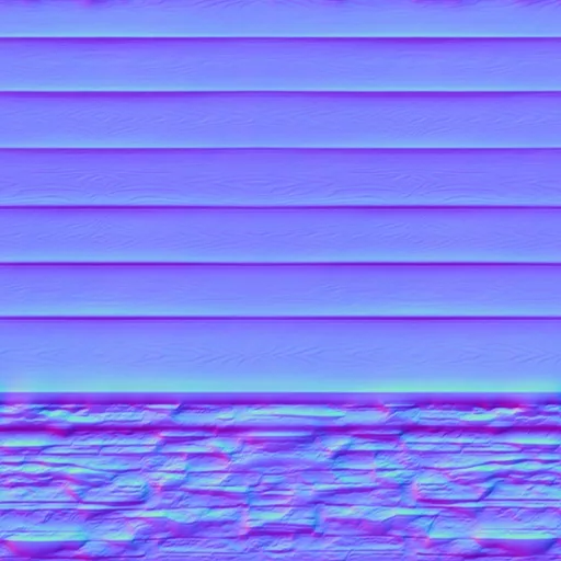 Normal Map for Siding Latte Stone Foundation