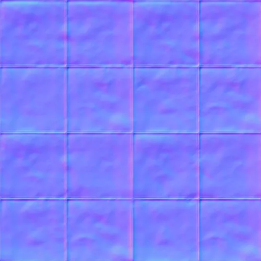 Normal Map for Brown Cement2 Dirty Tiles