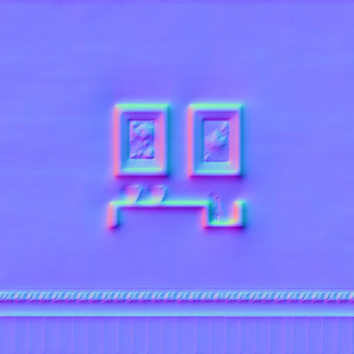 Normal Map for Autumn House Wallpaper 2 With Shelf
