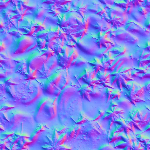 Normal Map for Rocks And Leaves