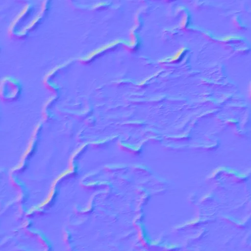 Normal Map for Bark004
