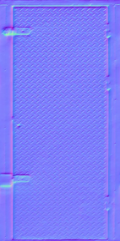 Normal Map for Door Steel Pattern