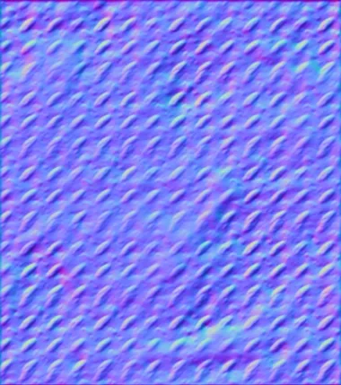 Normal Map for Grunge Rusted Metal Tile