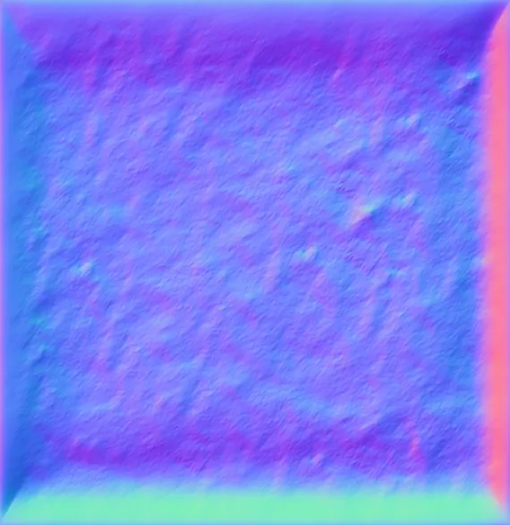 Normal Map for Jacey Gingerbread Wall Plain2