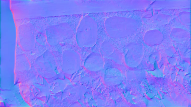 Normal Map for Source Photo2 For Rock Foundation