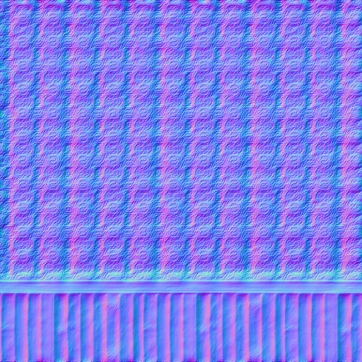 Normal Map for Green Wallpaper With Wooden Base