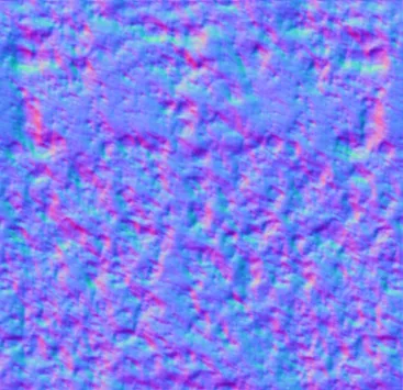 Normal Map for Gumdrop Texture Green