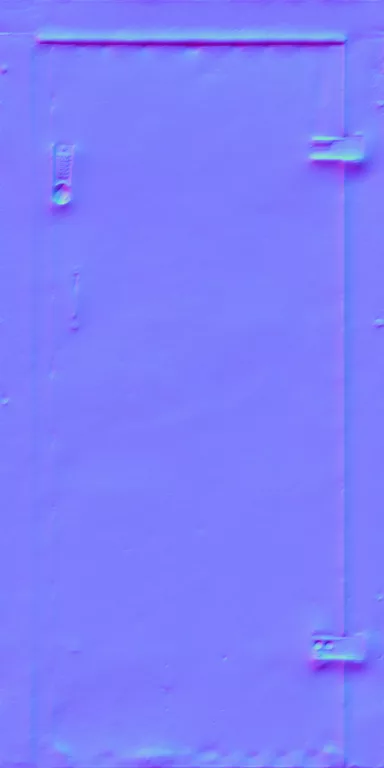 Normal Map for Door Steel Secure Keypad