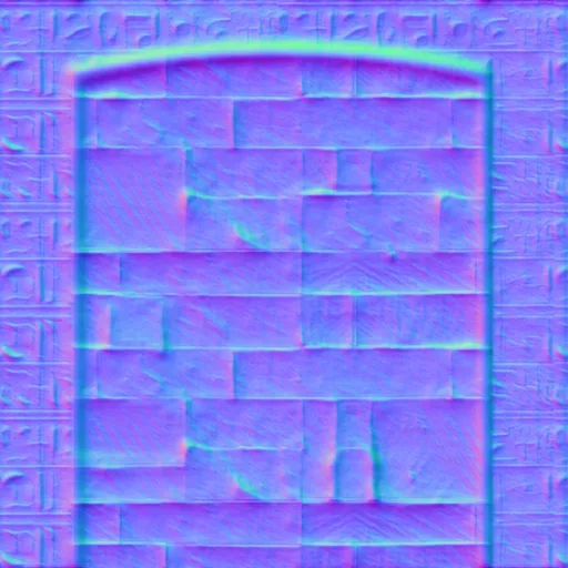 Normal Map for Jacey Egypt Limestone With Archway