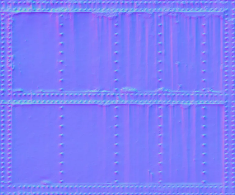 Normal Map for Metal Plate Stud2