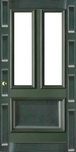 Western Dress Shop Door Green main texture preview