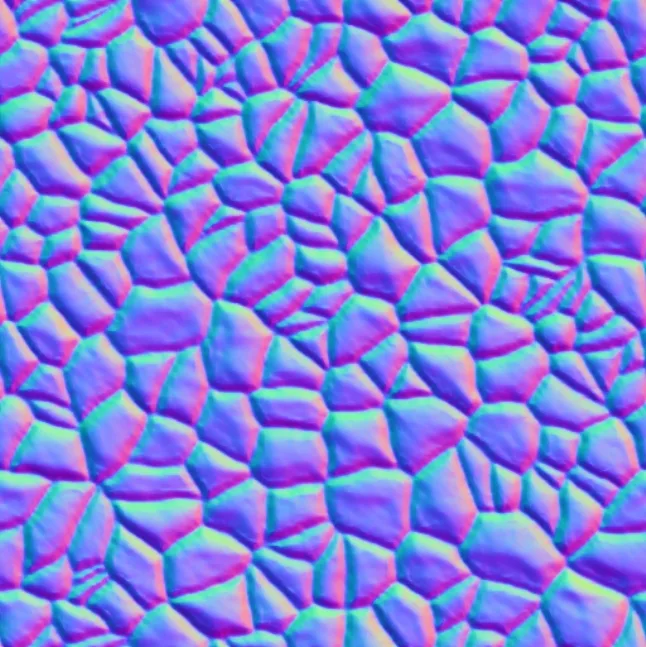 Normal Map for Orange Stone