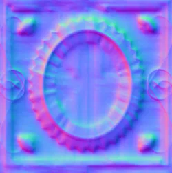 Normal Map for Holiday House Inlaid Wood Floor Tile