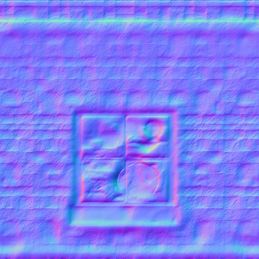 Normal Map for Dirty3 Wall2 With Store Window3