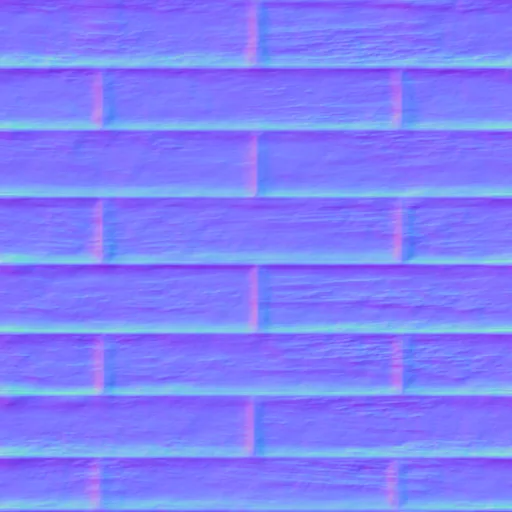 Normal Map for Bt Wood Floor 6 Seamless Planks By Linda Kellie