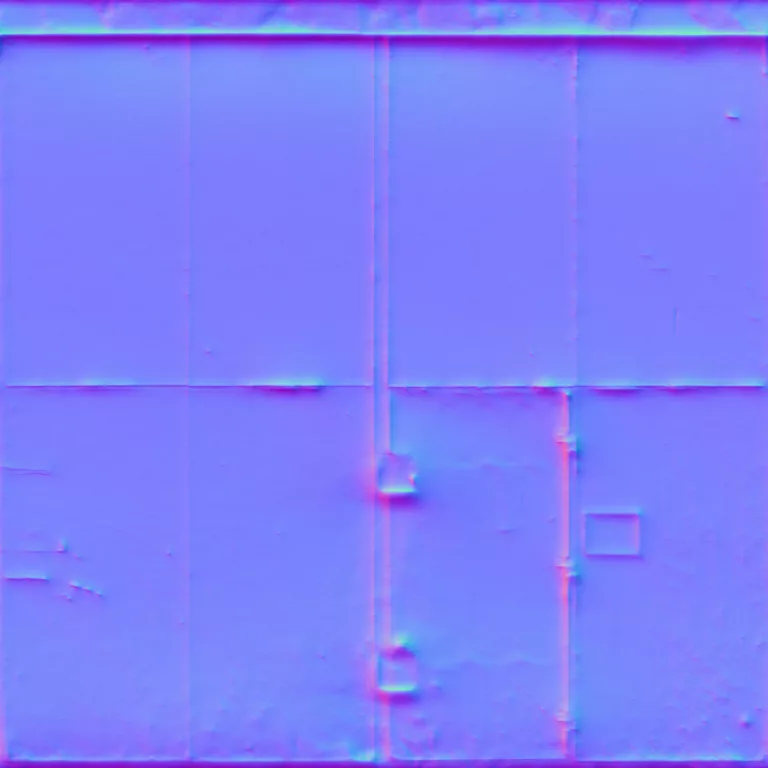 Normal Map for Doors Steel Sliding3