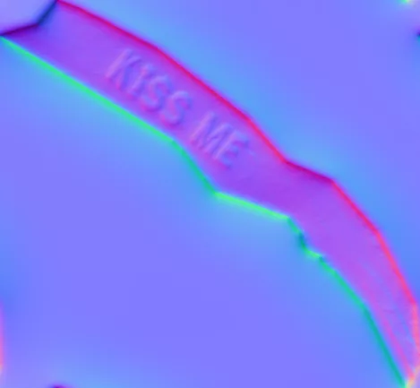 Normal Map for Chocolate Drop Tag2