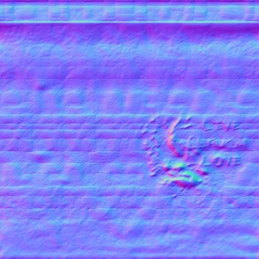 Normal Map for Dirty4 Wall 4