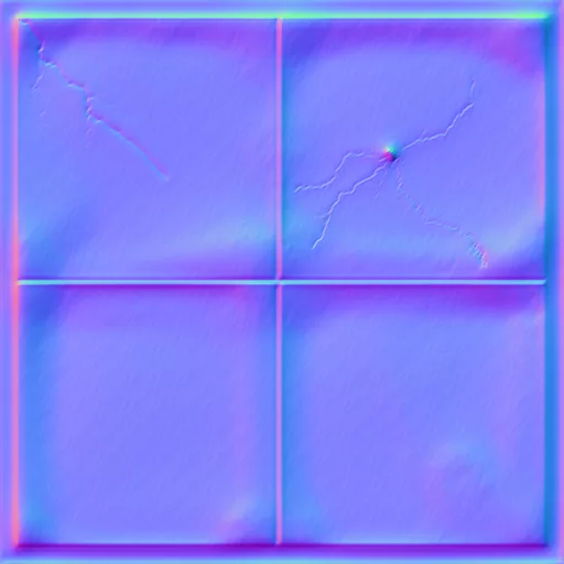 Normal Map for Bt Glass Window Moreclear2 Dirty Frame By Linda Kellie