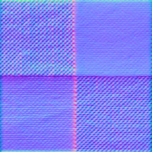 Normal Map for Blue Tan Squares By Linda Kellie