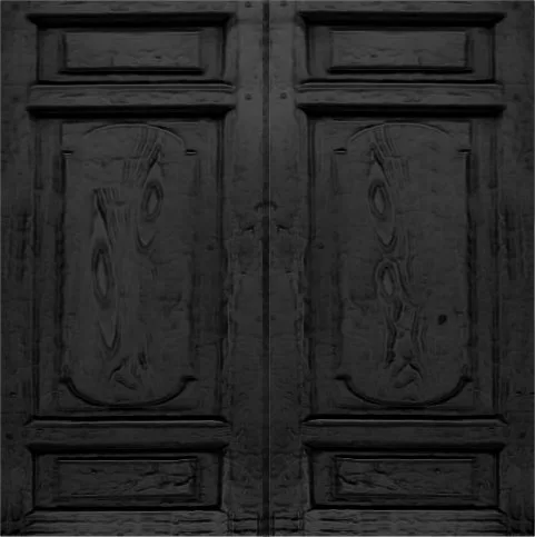Jacey Gothic Door Black Plain main texture preview