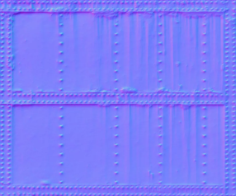 Normal Map for Metal Plate Stud2