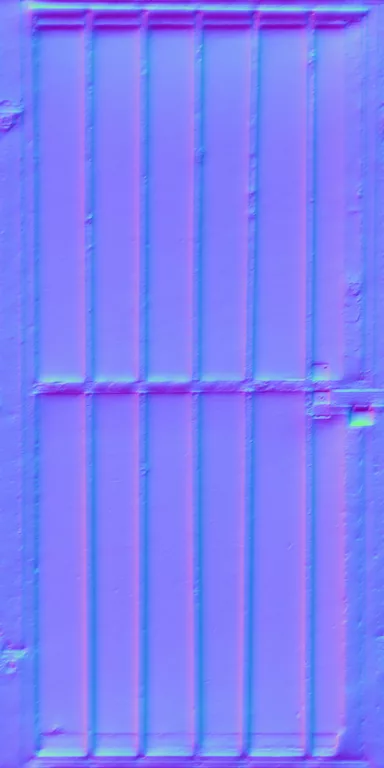 Normal Map for Door Steel Secure Bars