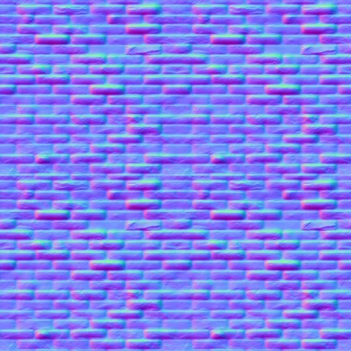 Normal Map for Castle Stone Wall White