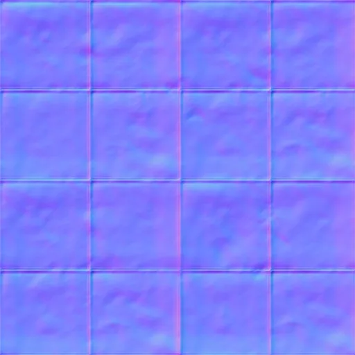 Normal Map for Gray Cement2 Dirty Tiles
