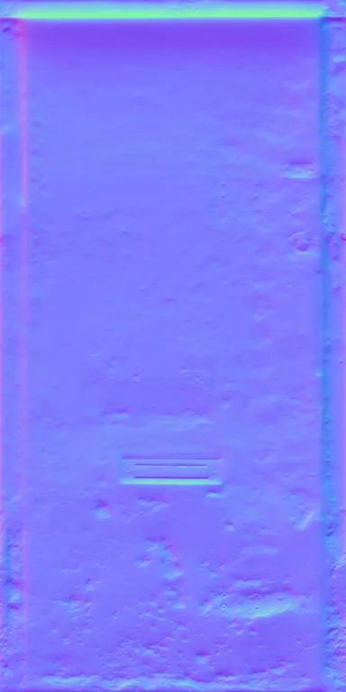 Normal Map for Door Wood Derelict