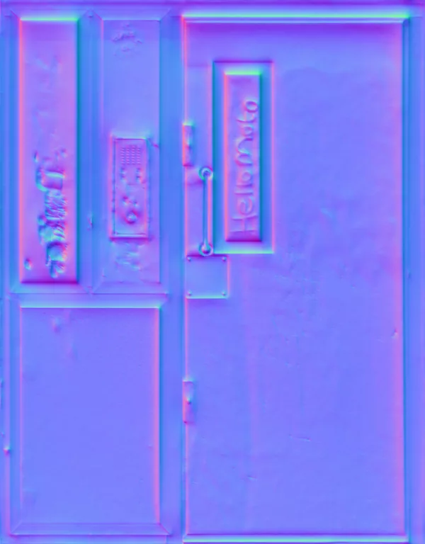 Normal Map for Door Flats Secure Defaced
