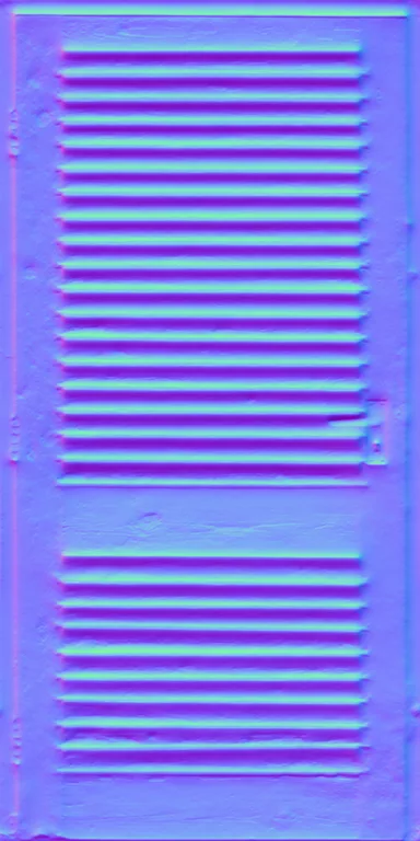 Normal Map for Door Wood Lattice Concrete