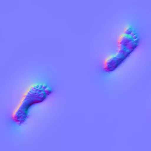 Normal Map for Footprints