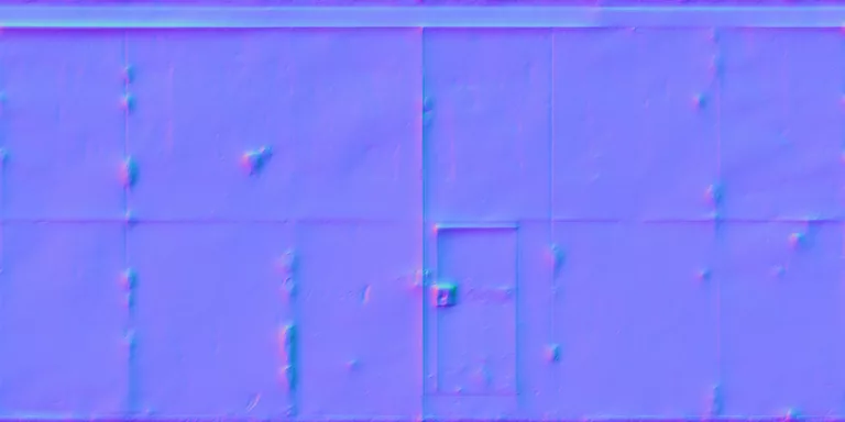 Normal Map for Doors Steel Sliding