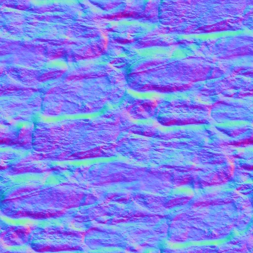 Normal Map for Rocks1 512 By Maria Korolov (Cc Public Domain)