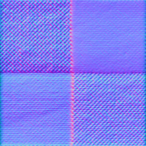 Normal Map for Blue Tan Squares By Linda Kellie