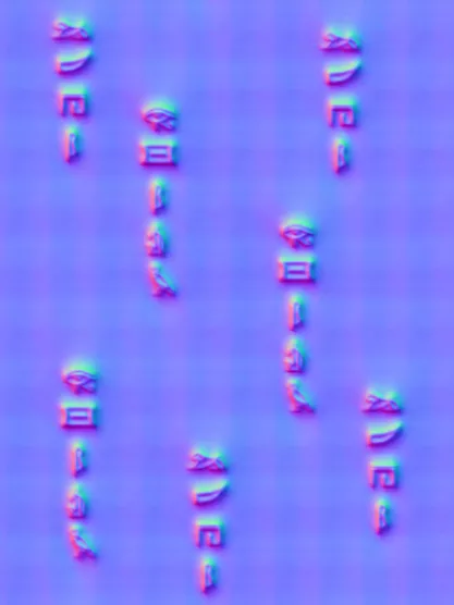 Normal Map for Egyptian Fabric Purple