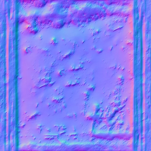 Normal Map for Dirty Rusted Metal Wall4