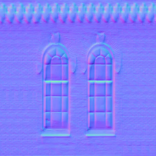 Normal Map for Brick Wall 1