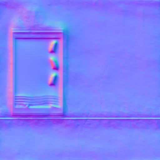 Normal Map for Dirty Wall1 With Window Single