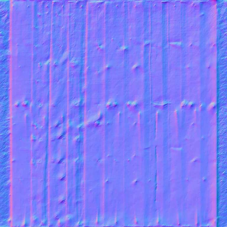 Normal Map for Fence Wood Planks Post